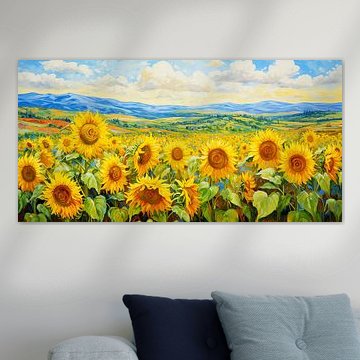 Zomerse Zonnebloemen in Zuid Frankrijk van Whale & Sons