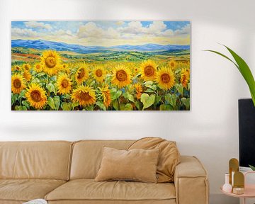 Sommer-Sonnenblumen in Südfrankreich von Whale & Sons