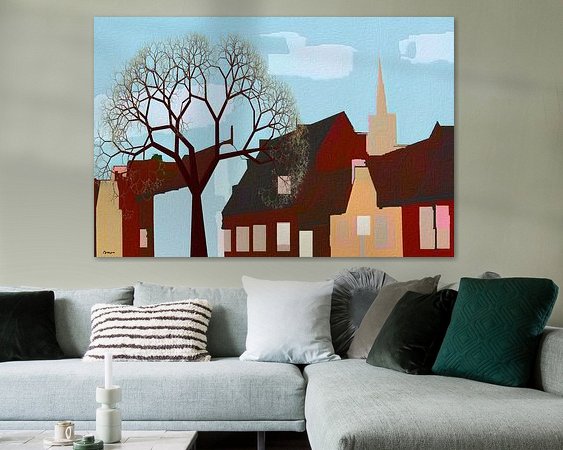 Example of the artwork in a room