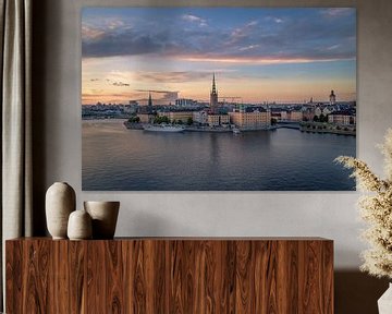 Panorama der Altstadt von Stockholm, Schweden von Konstantinos Lagos