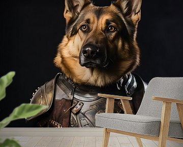 Duitse Herder als Ridder Middeleeuwen