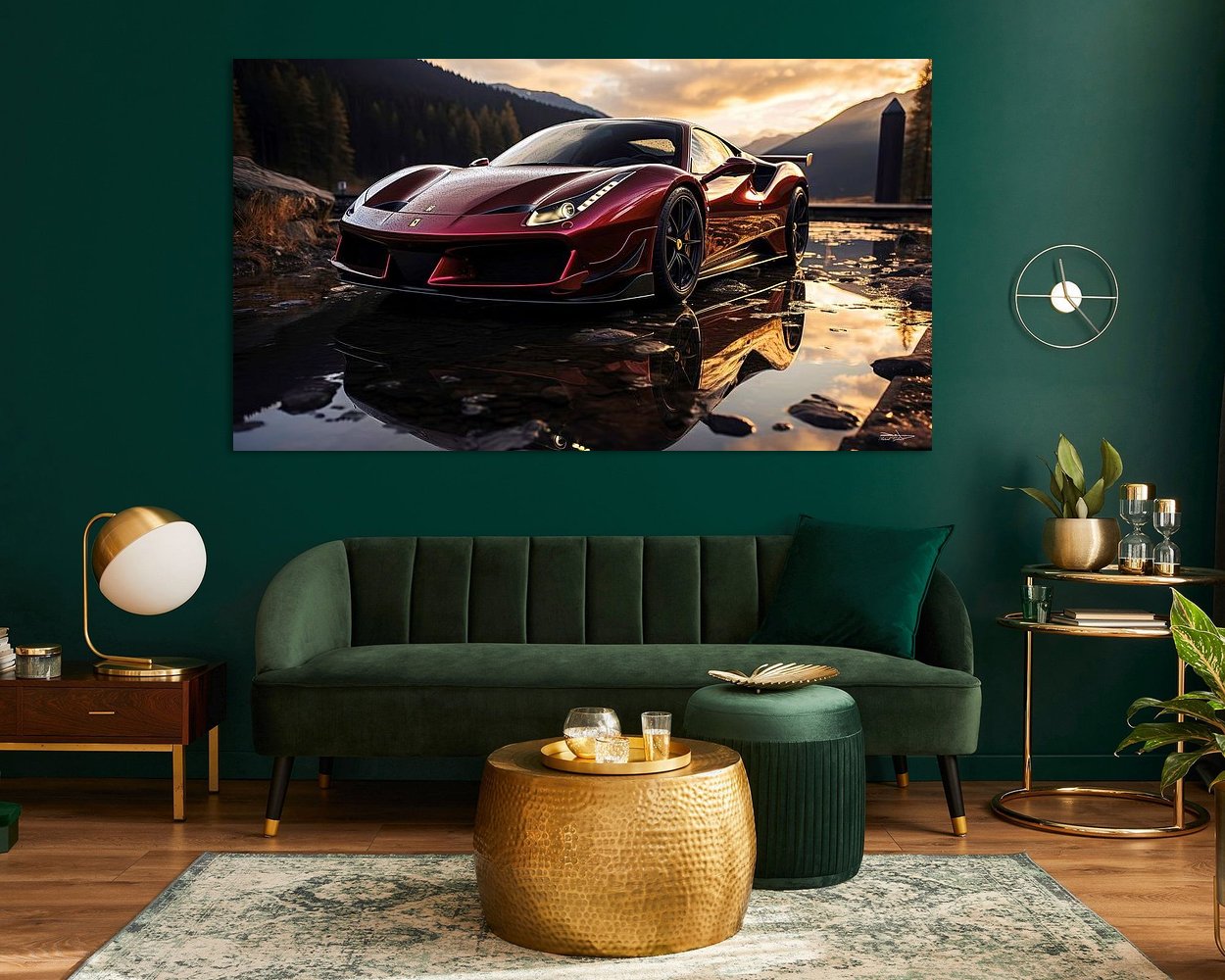 Example of the artwork in a room