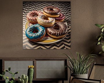 Decorated doughnuts by Gert-Jan Siesling