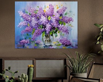 Bouquet luxuriant de lilas sur Whale & Sons