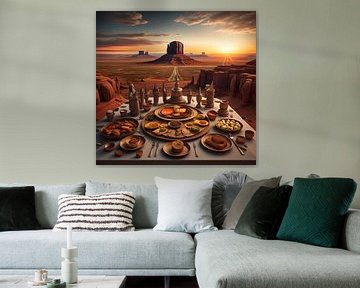 Last supper in Monument Valley by Gert-Jan Siesling