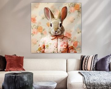 Portrait de Mme Lapin sur Vlindertuin Art