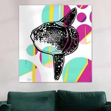 Bunter Fisch Der Mondfisch von Studio Heyki