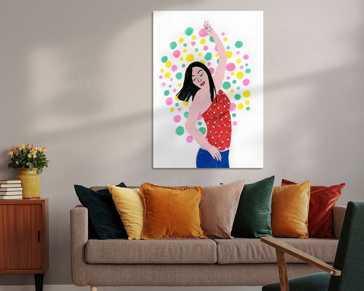 Example of the artwork in a room