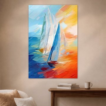 Segelboote abstrakt von Imagine