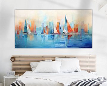 Sailboats abstract by Imagine