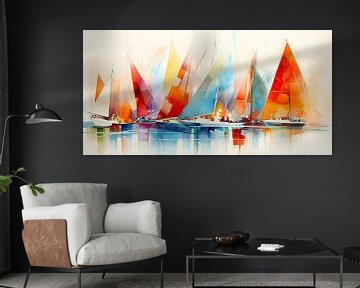 Zeilboten abstract van Imagine