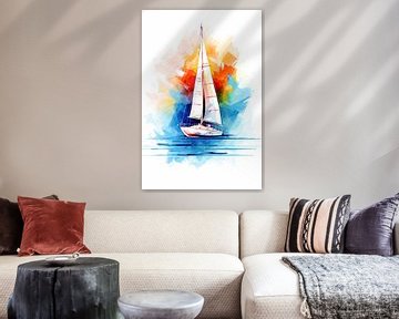 Sailboat abstract by Imagine