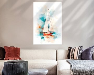 Segelboot abstrakt von Imagine