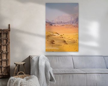 Het mars landschap van de Wadi Rum woestijn von Kris Ronsyn