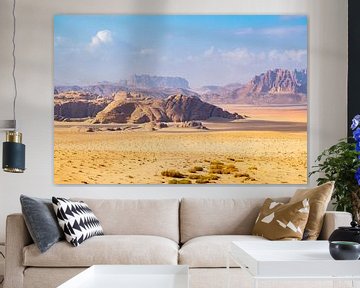 Het mars landschap van de Wadi Rum woestijn sur Kris Ronsyn