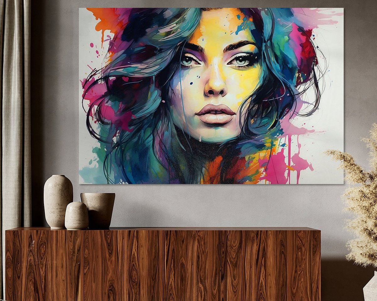 Example of the artwork in a room