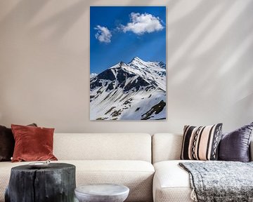 Besneeuwde bergtoppen in de Oostenrijkse Alpen bij de Grossglockner van Sjoerd van der Wal Fotografie