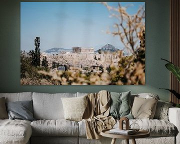 Akropolis (Athen) Blick vom Pnyx-Hügel von Soetkin's Photography