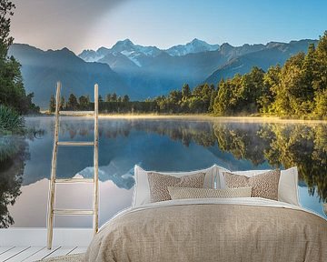 Nieuw-Zeeland Lake Matheson van Jean Claude Castor