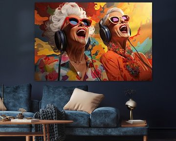 Singing Grannies in Pop Art by Beeld Creaties Ed Steenhoek | Photography and Artificial Images