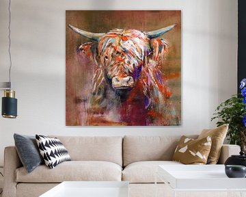 Highland Cow Friendly van Atelier Paint-Ing
