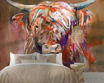 Highland Cow Friendly van Atelier Paint-Ing