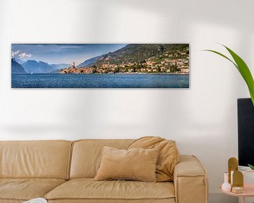 Gardasee bei Malcesine als weites XXL Panorama von Voss Fine Art Fotografie