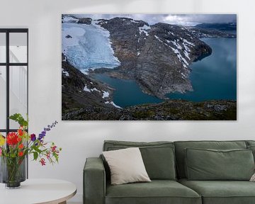 panorama van een gletsjer van Sebastian Stef