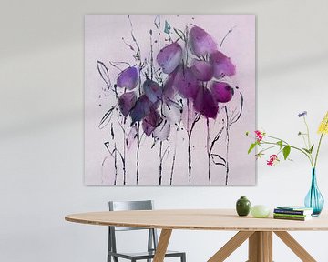 Explosion violette. sur annemiek art