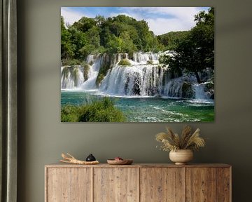 Waterval in Krka Nationaal Park Krka Kroatië by Judith van Wijk
