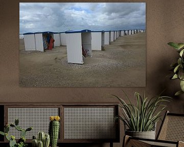 Strandtentjes Katwijk aan Zee van Peter van Rijn