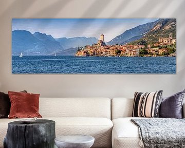 Gardameer bij Malcesine del Garda van Voss fotografie