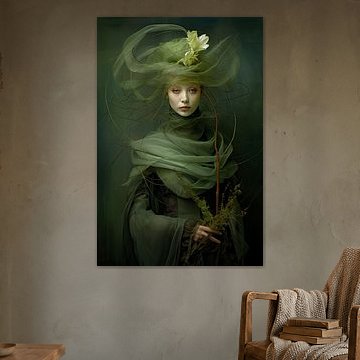 Vrouw in het groen van Bert Nijholt