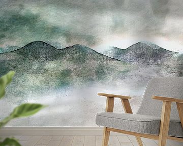 Japanische Berglandschaft