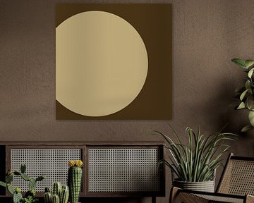 Rond in beige II (gezien bij vtwonen) van Lily van Riemsdijk - Art Prints with Color