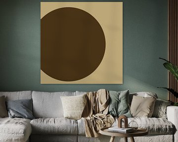 Rund in beige V von Lily van Riemsdijk - Art Prints with Color