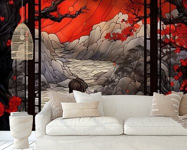 Example of the artwork in a room