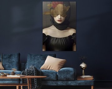Modernes Porträt im Collage-Stil von Carla Van Iersel