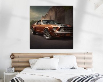 Mustang in Rermbrandt style. van Brian Morgan
