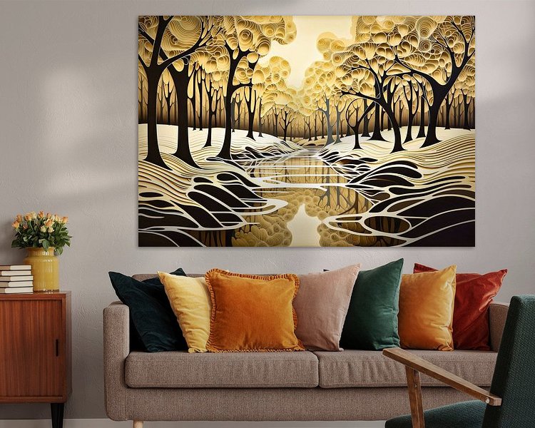 Example of the artwork in a room