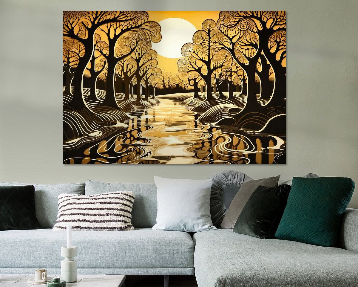 Example of the artwork in a room