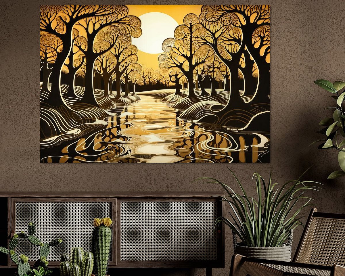 Example of the artwork in a room