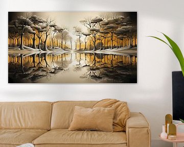 Gold Forest #5 by Virgil Quinn - Decorative Arts