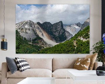 Marmor Berge von Carrara in Italien