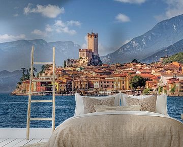 Malcesine aan het Gardameer in Italië van Voss Fine Art Fotografie