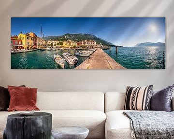 Port de Malcesine sur le lac de Garde sur Voss Fine Art Fotografie