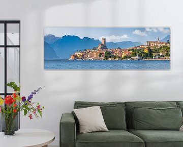Malcesine on Lake Garda , panoramic view by Voss Fine Art Fotografie
