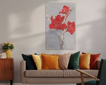 Rote Gladiolen, Piet Mondrian