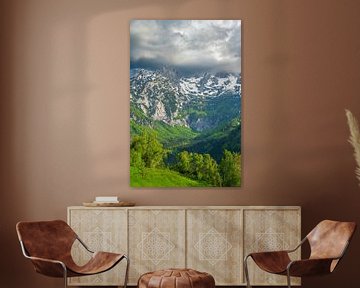Vellacher Kotschna-vallei in de Kamnik Savinja Alpen in Oostenrijk van Sjoerd van der Wal Fotografie