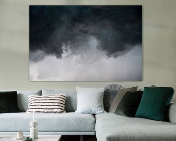 Stormwolken tijdens een zomerse onweersbui van Sjoerd van der Wal Fotografie
